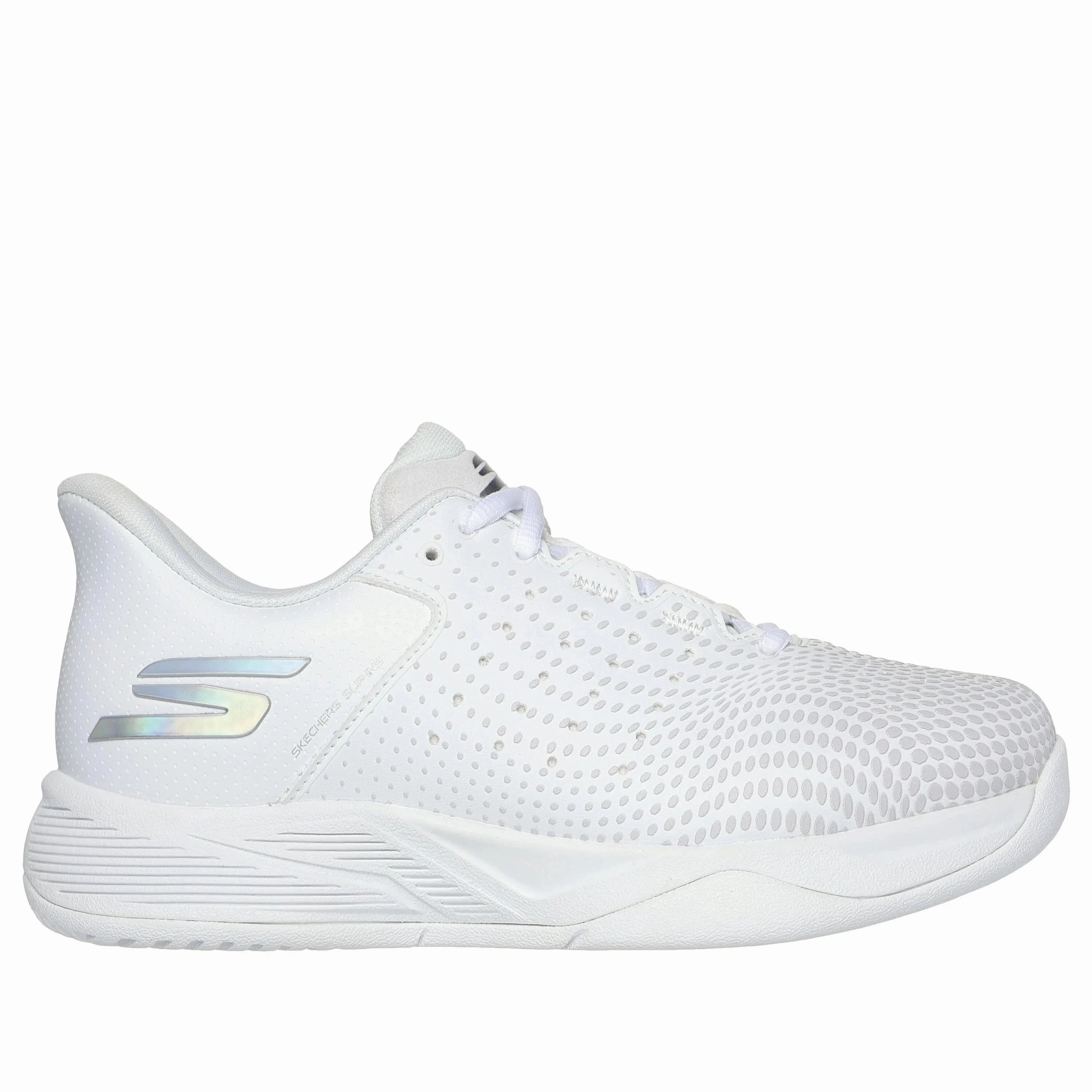 Women's Skechers Slip-ins Relaxed Fit: Viper Court Reload White Slip On Dance Shoes