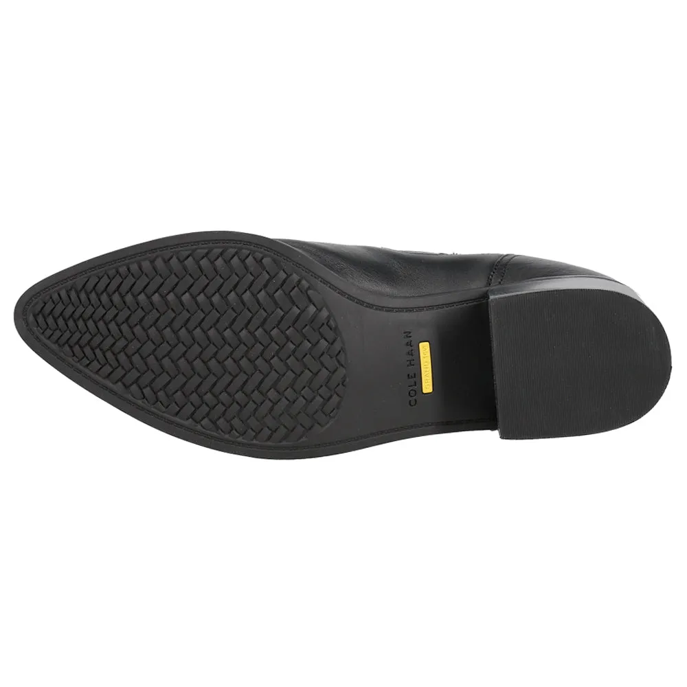 Teegan Pointed Toe Zippered Booties Female Motorbike Boots