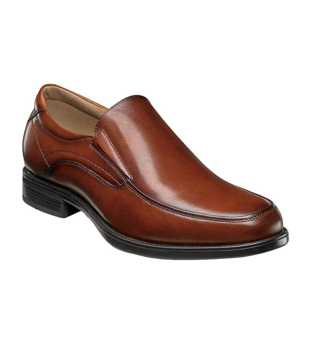 Midtown Moc Toe Slip On Cognac 3E Comfycush Slip On Shoe