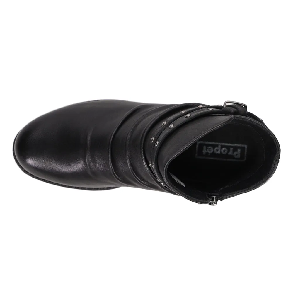 Western Boots Rhinestone Roxie Studded Round Toe Zippered Booties