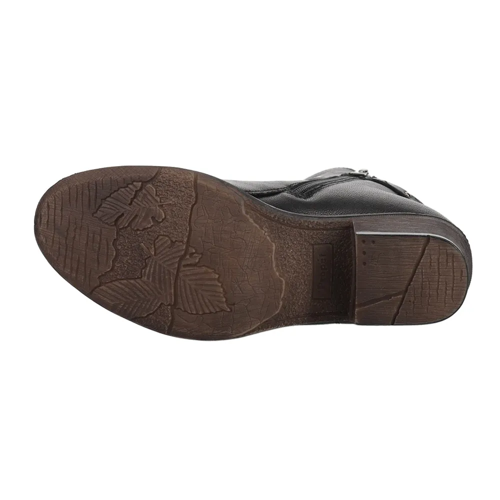 Roxie Studded Round Toe Zippered Booties Composite Toe Boots Near Me