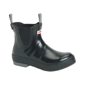XTRATUF Ladies Legacy Ankle Deck Black Rubber Boots LDBW000 Leather High Boots