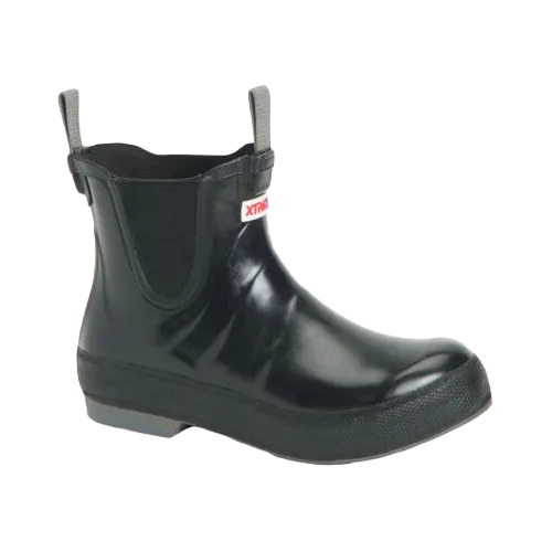 XTRATUF Ladies Legacy Ankle Deck Black Rubber Boots LDBW000 Ladies Hiking Boots