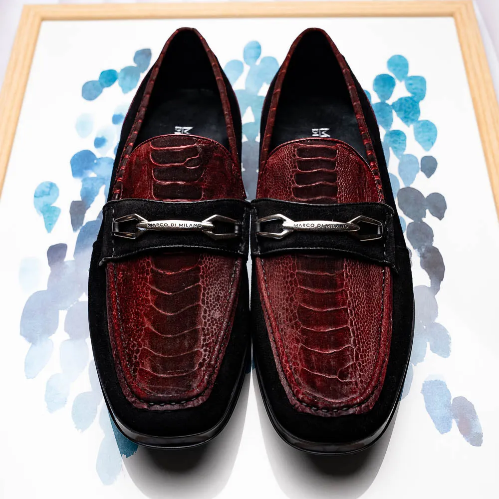 Hugo Wine / Black Loafers Women Shoes