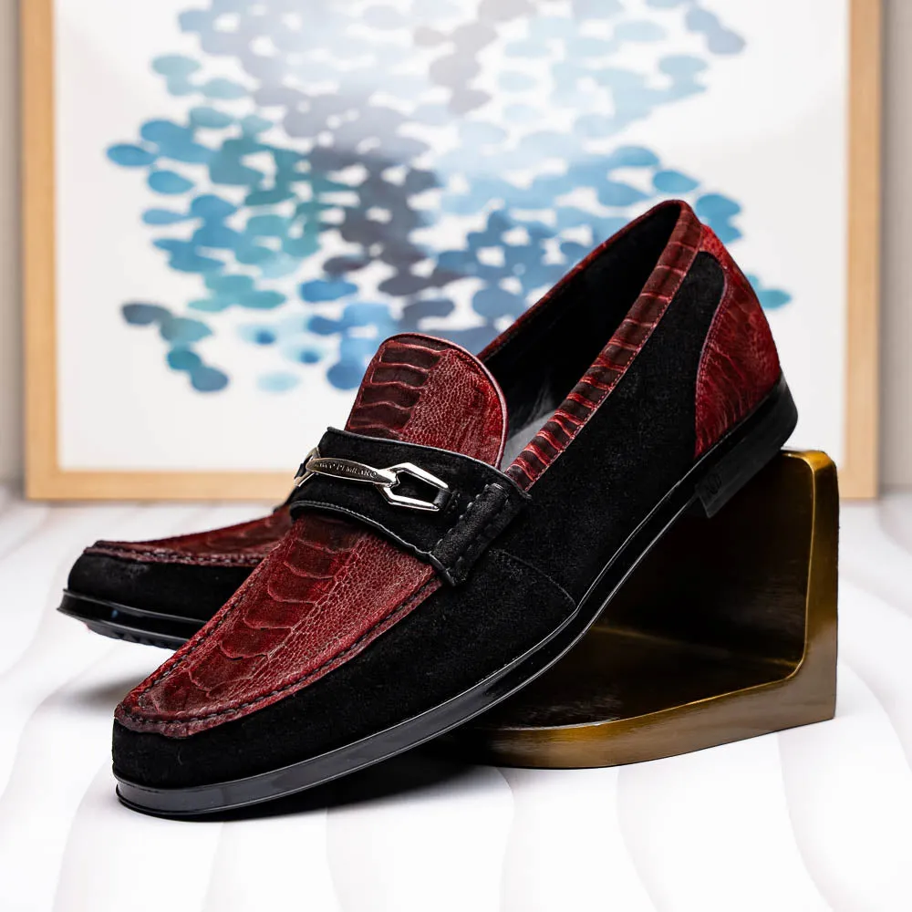 Loro Piana Loafers Hugo Wine / Black