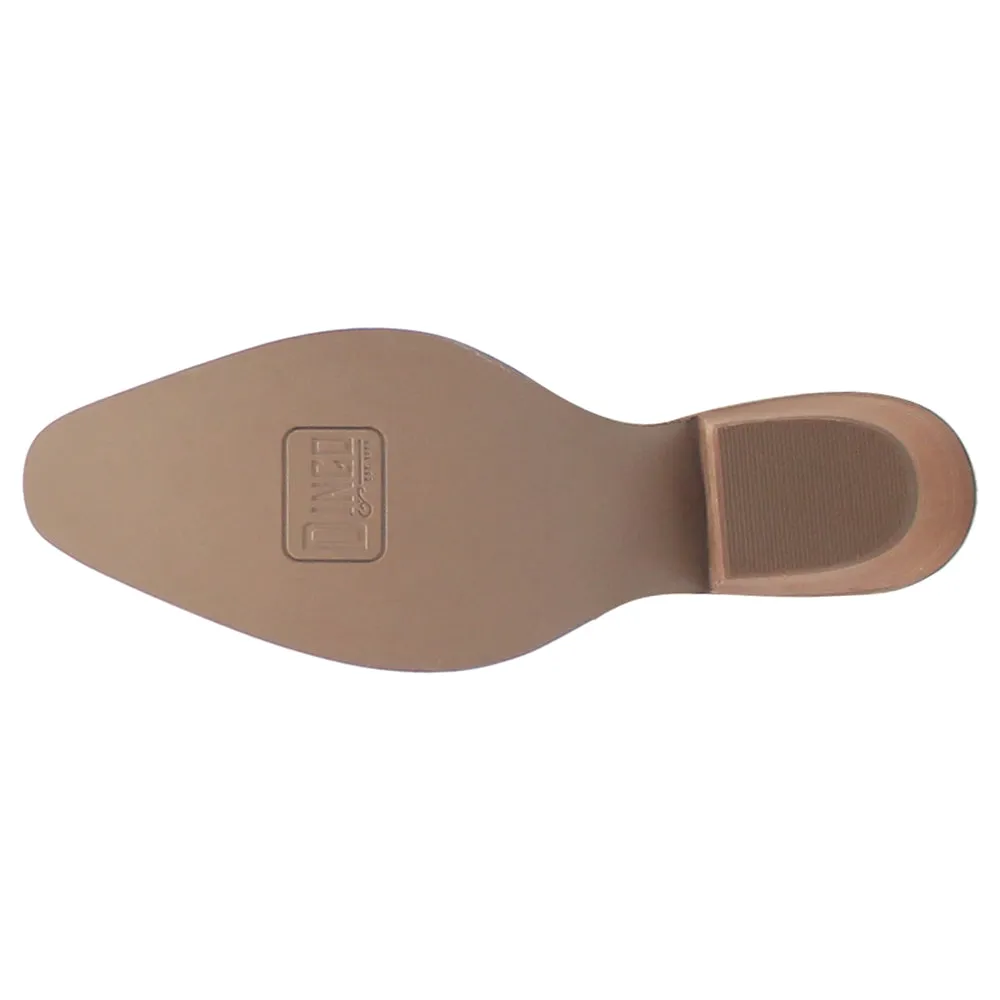 Motorcycle Racing Boots Primrose Floral Embroidered Metallic Snip Toe Cowboy Booties