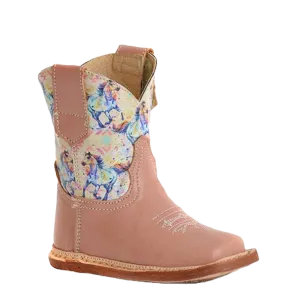 Waterproof Trekking Boots Roper Infant Girl's Horse Scene Print Brown Boots 09-016-9991-0002