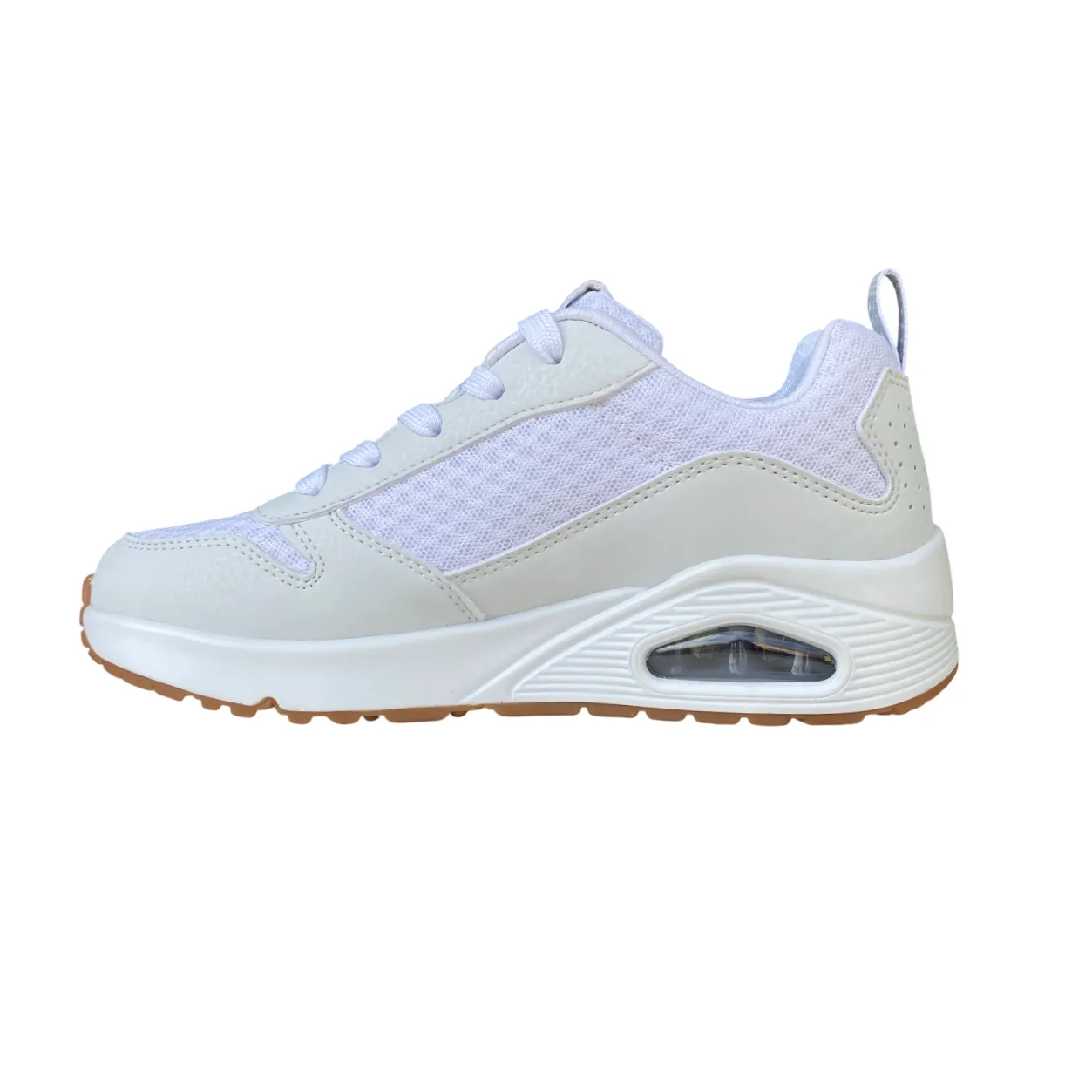 Skechers scarpa sneakers da junior Uno Powex 403667L/WHT bianco Axis Sneakers