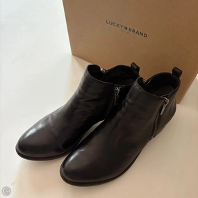 Maxx Ladies Ankle Boots Ankle Heels By Lucky Brand In Black, Size: 7