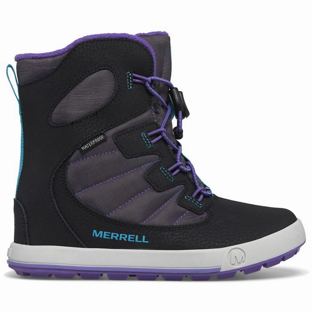 Snow Bank 4.0 Black/Purple/Turquoise (Size 11c-5Y) Rainy Boots