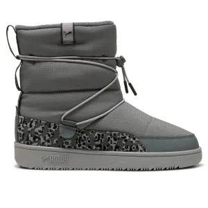 Ankle Heel Boots Snowbae Animal Round Toe Snow Boots