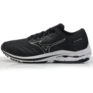 Best Site For Running Shoes Mizuno Wave Inspire 18 Women's Wide Fit Running Shoe - Black/Silver/Ebony