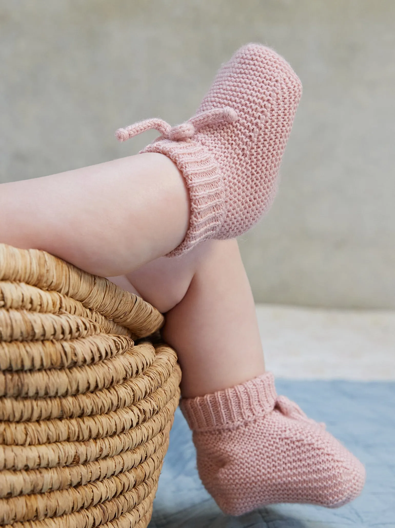 Over Knee High Boots Leather Pink Rimevera Merino Baby Girl Booties