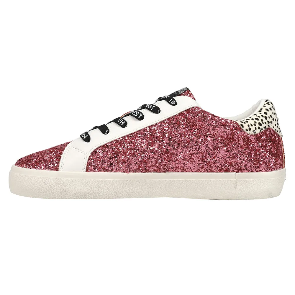 White Slip.on Vans Flair Glitter Polka Dot Slip On Sneakers