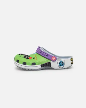 Crocs X Pixar Toy Story  Buzz Lightyear Kids' Classic Clog (GS) Blue Grey Best Slip On Steel Toe Boots