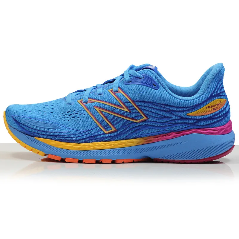 New Balance Fresh Foam X 860v12 London Edition Wide Fit Women's Running Shoe - Vibrant Sky/Vibrant Apricot Nb Running Shoes