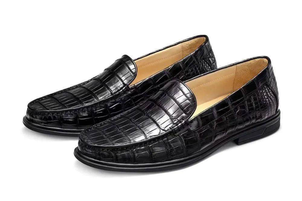 When Were Penny Loafers Popular Crocodile Shoes Genuine Crocodile Leather Penny Casual Loafers  Slip-On Shoes