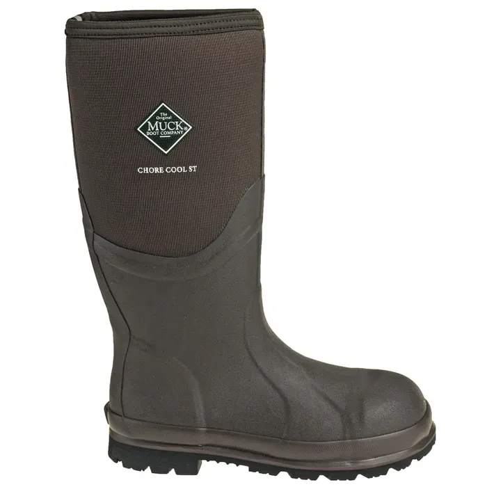 Muck Men's Chore Cool Brown Steel Toe Waterproof Boots CSCT-STL Dibs Boots