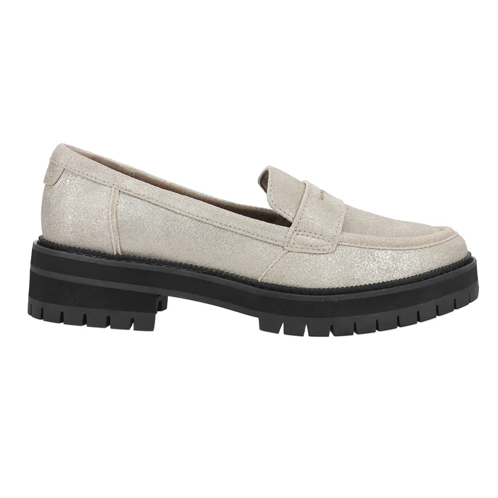 Madden Lawrence Loafers Cara Metallic Lug Sole Loafers