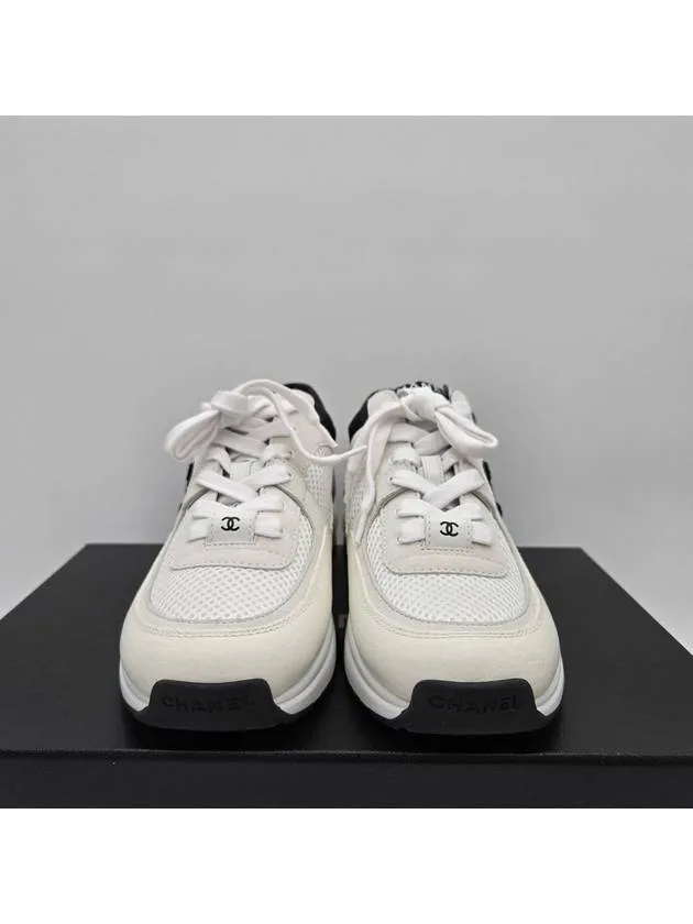 Nike Vapor Zoom Tennis Shoes CC Logo Suede Tennis Low Top Sneakers Black Chanel