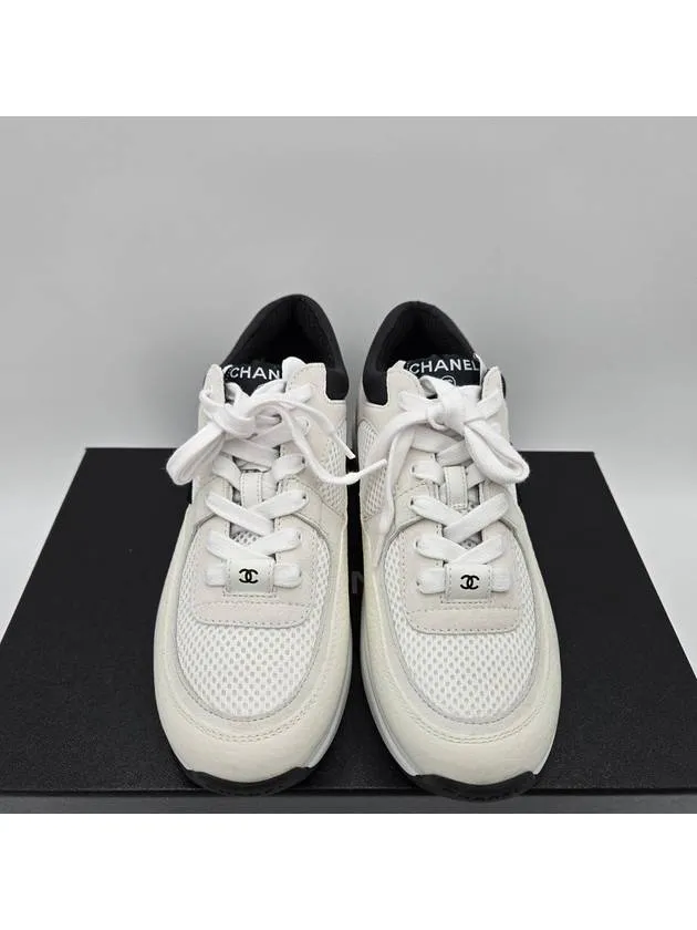 CC Logo Suede Tennis Low Top Sneakers Black Chanel Tennis Shoes.