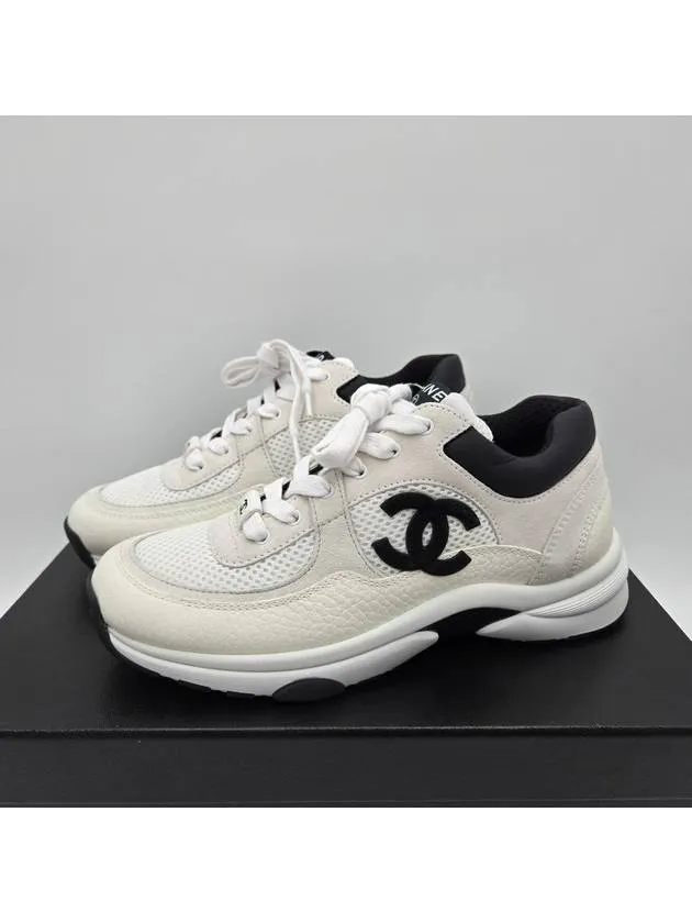 CC Logo Suede Tennis Low Top Sneakers Black Chanel Grey Suede Tennis Shoes
