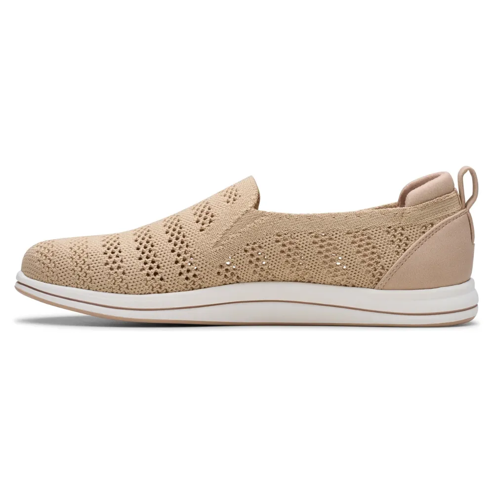 Clarks Breezey Izzy Sand Slip-On Shoe (Women's)
