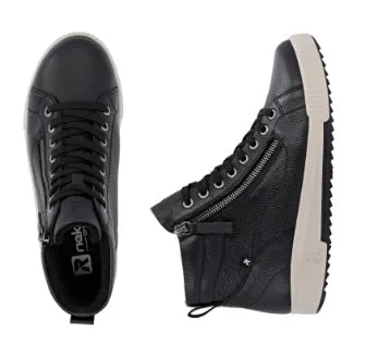 Jeans Boots With The Fur Rieker Ladies Boots W0164-00