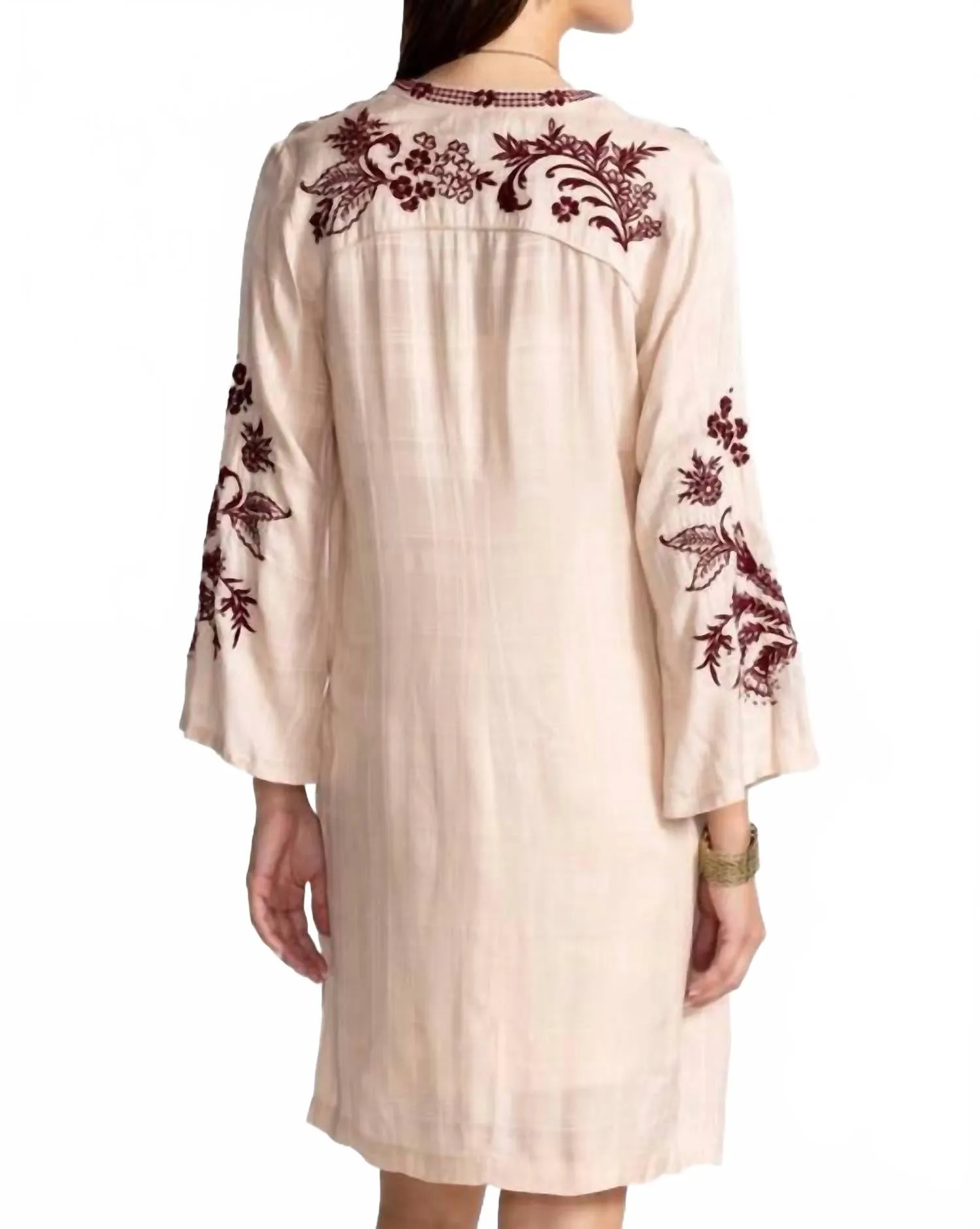 Stylish Boots Aquijio Western Piped Yoke Dress In Zion Ivory