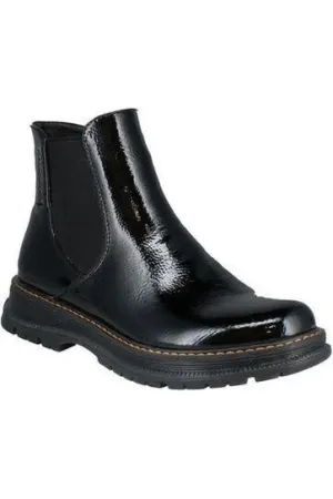 Westland Boots 769522 Peyton in Black Patent Mountaineer Boots