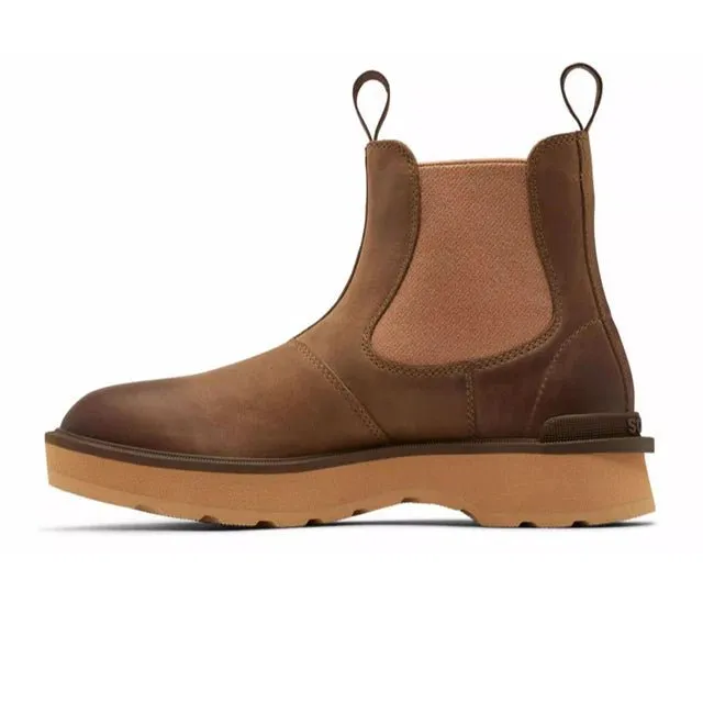 Crocodile Skin Boots Sorel Women's Hi-Line Chelsea - Umber/Tawny Buff