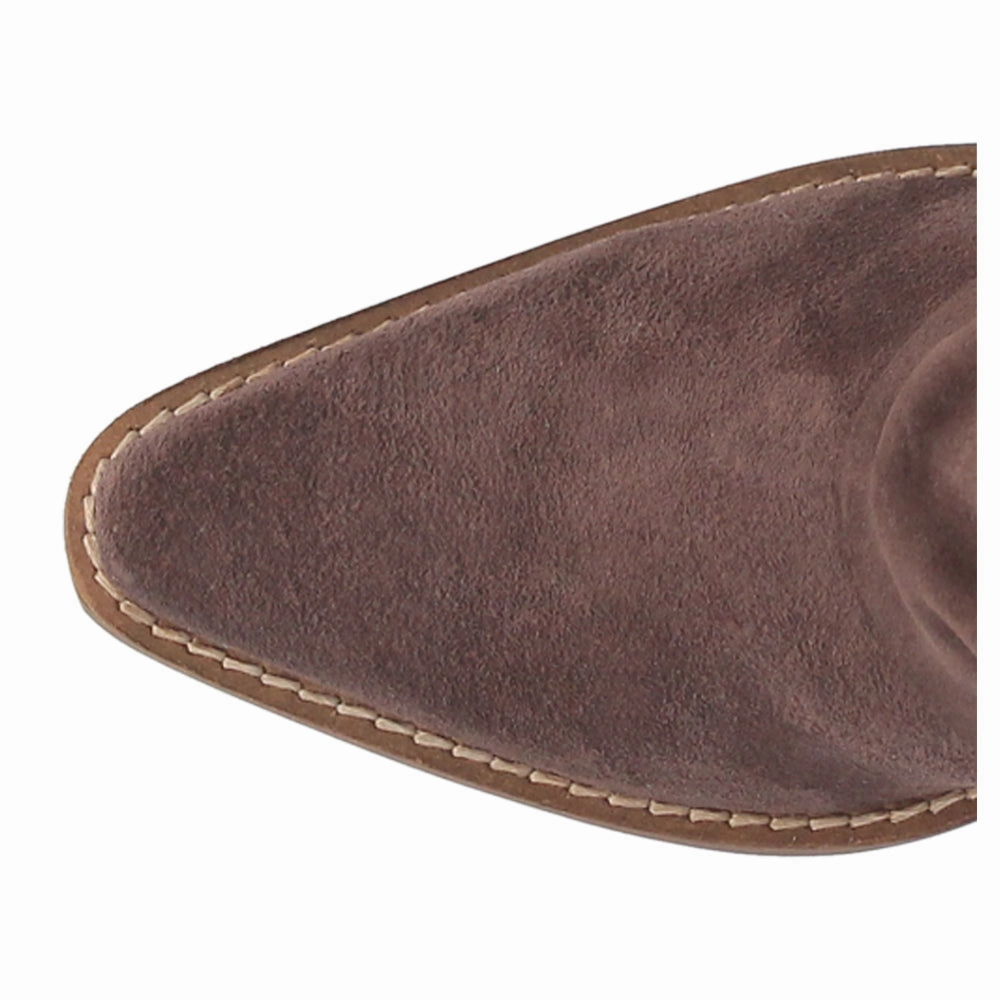 Spirit Trail Studded Embroidered Fringe Snip Toe Pull On Cowboy Boots Adv Motorcycle Boots