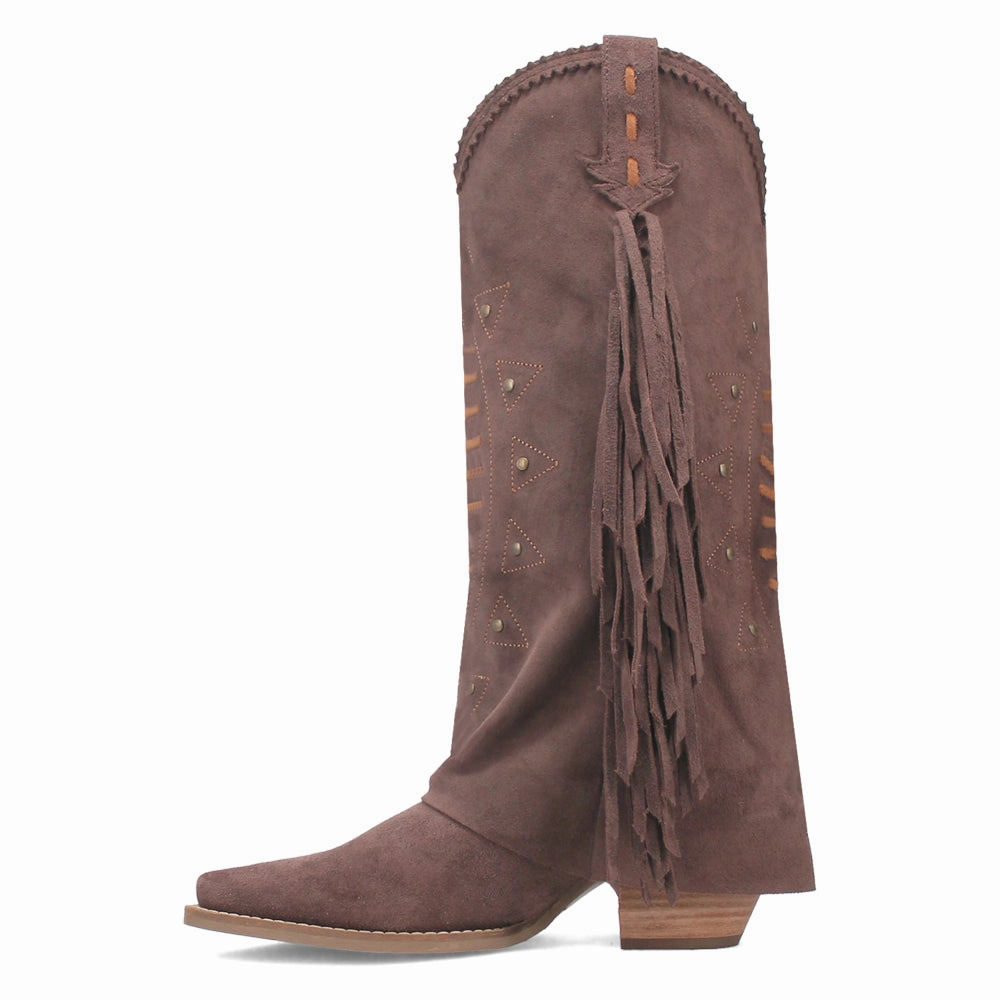 Spirit Trail Studded Embroidered Fringe Snip Toe Pull On Cowboy Boots Rattlesnake Cowboy Boots