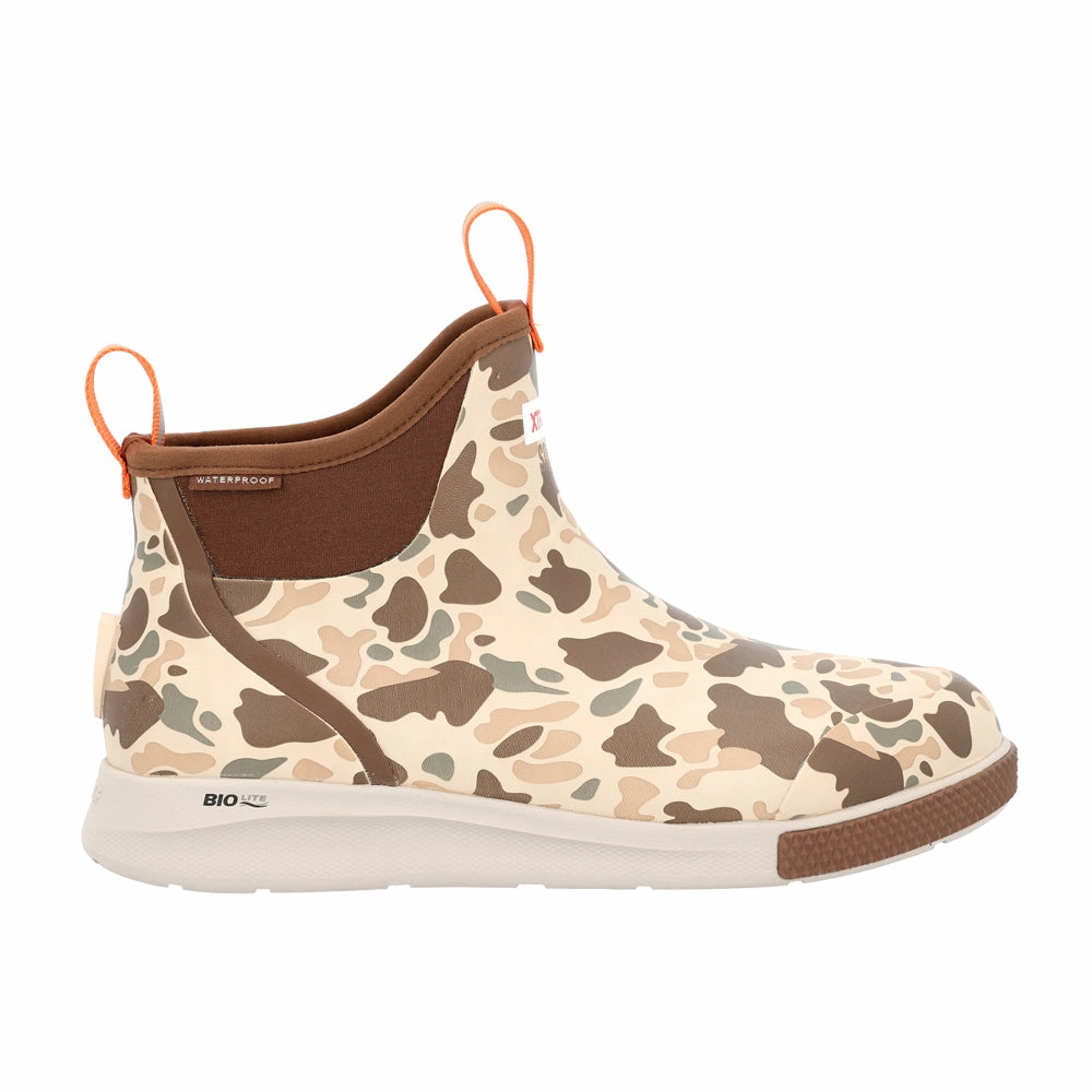 Sport Ankle Deck Camo Round Toe Pull On Rain Boots Mx Boots