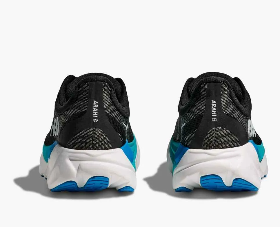 Hoka Arahi 8 (Black/Skyward Blue) - Men's Sneakers