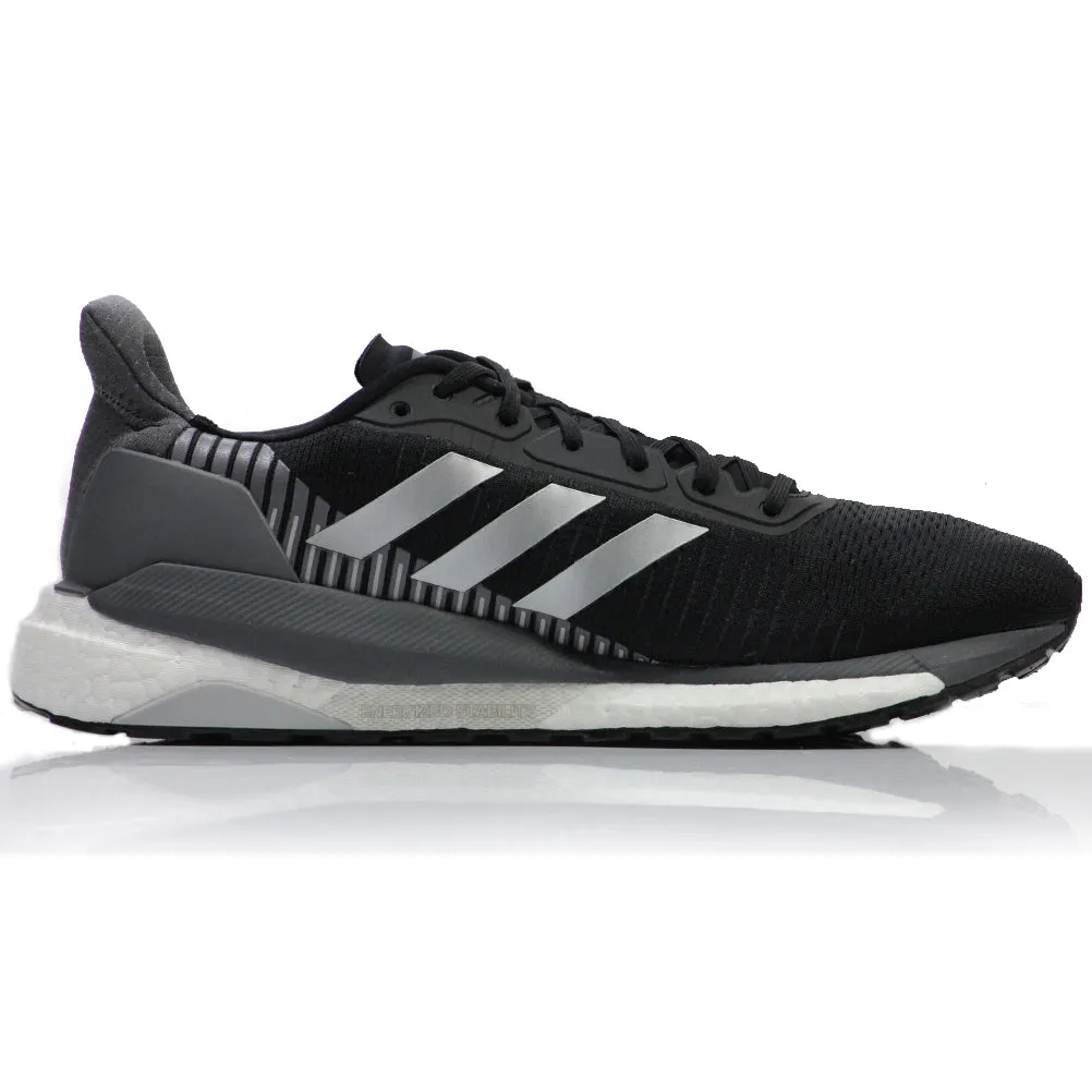 adidas Solar Glide ST Women's Running Shoe - Core Black/Silver Met Best Shoe For Running A Marathon
