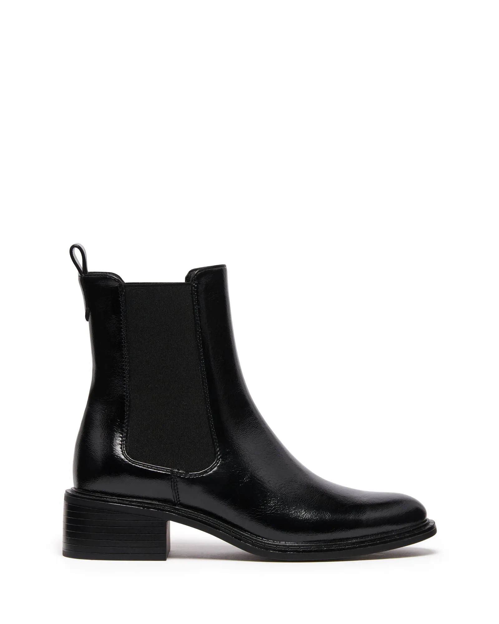 Stable Ankle Boot Black Crinkle Patent Fashion Looks With Ankle Boots