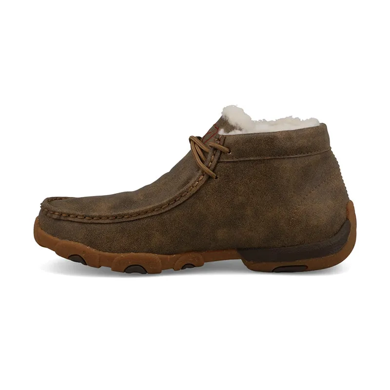 Women's Chukka Driving Moc Bomber Print Boots