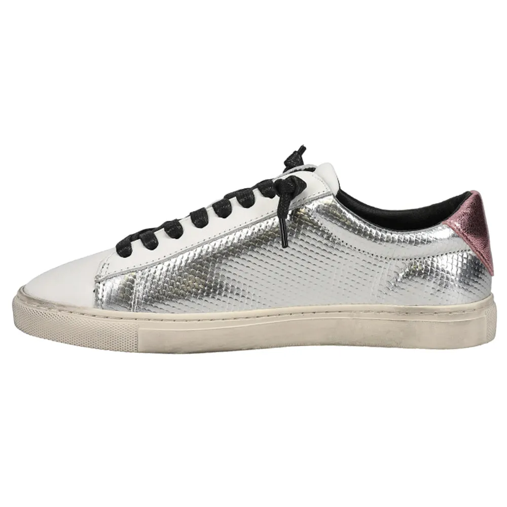 Rhinestone Slip On Sneakers  Rinehart Slip On  Slip On Aimee Perforated Metallic Slip On Sneakers