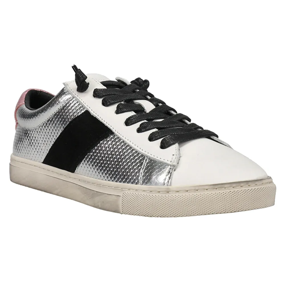 Slip On Clogs Slip On Dress Sneakers Slip On Hiking Aimee Perforated Metallic Slip On Sneakers