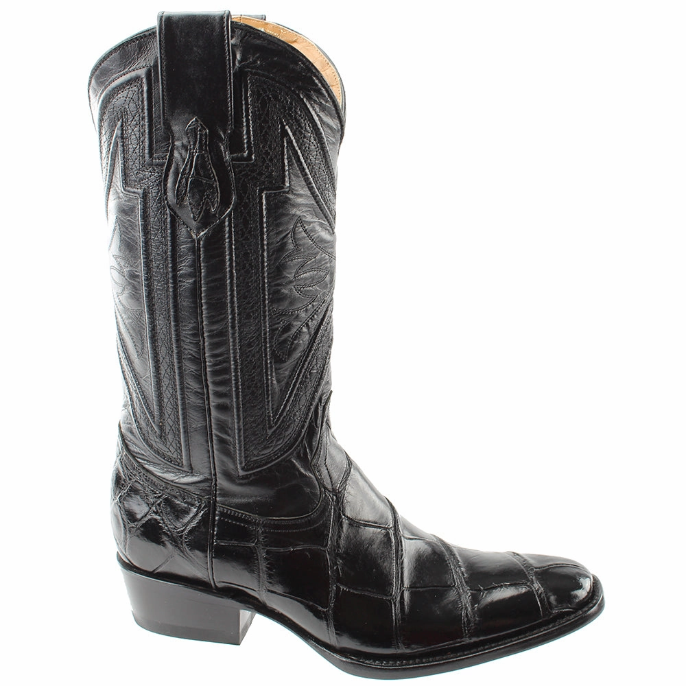 Stallion American Alligator Narrow Square Toe Cowboy Boots Cuadra Boots Mexico