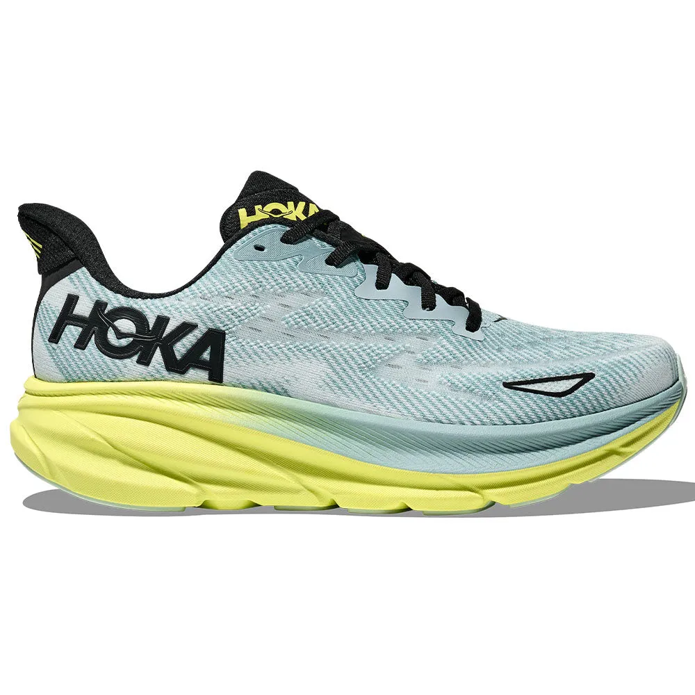Men's Hoka Clifton 9, Druzy/Droplet, 11.5 D Medium Shoes Bondi