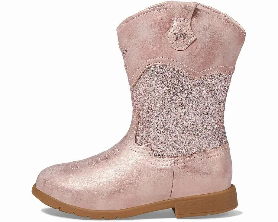 Stride Rite SR Wynona BG040001 Boots Girls Pink Leather Side Zip Western JOBB116 Louboutin Boots