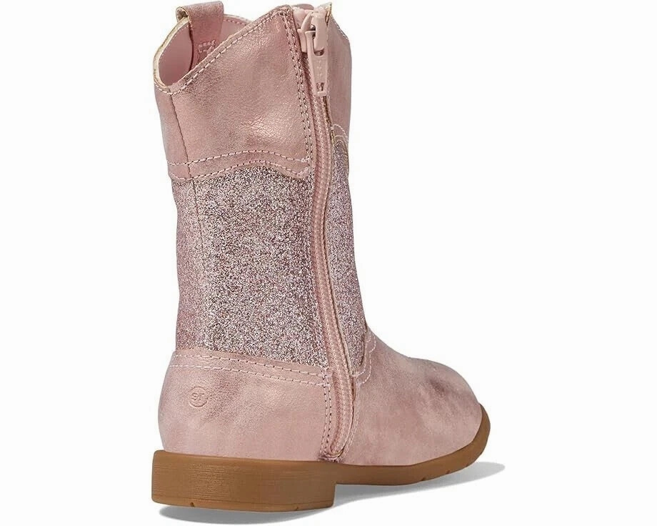 Muck Boots Wetland Stride Rite SR Wynona BG040001 Boots Girls Pink Leather Side Zip Western JOBB116