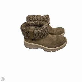 Ankle Boots Sheepskin Lined Boots Ankle Flats By Skechers In Brown, Size: 6