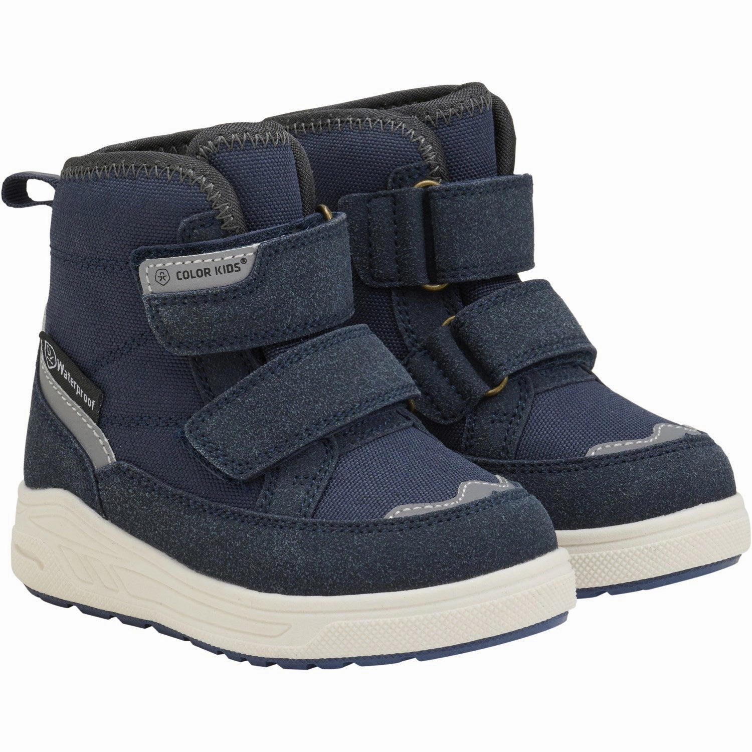 Color Kids Total Eclipse Boots W. Velcro Waterproof Buckled Boots