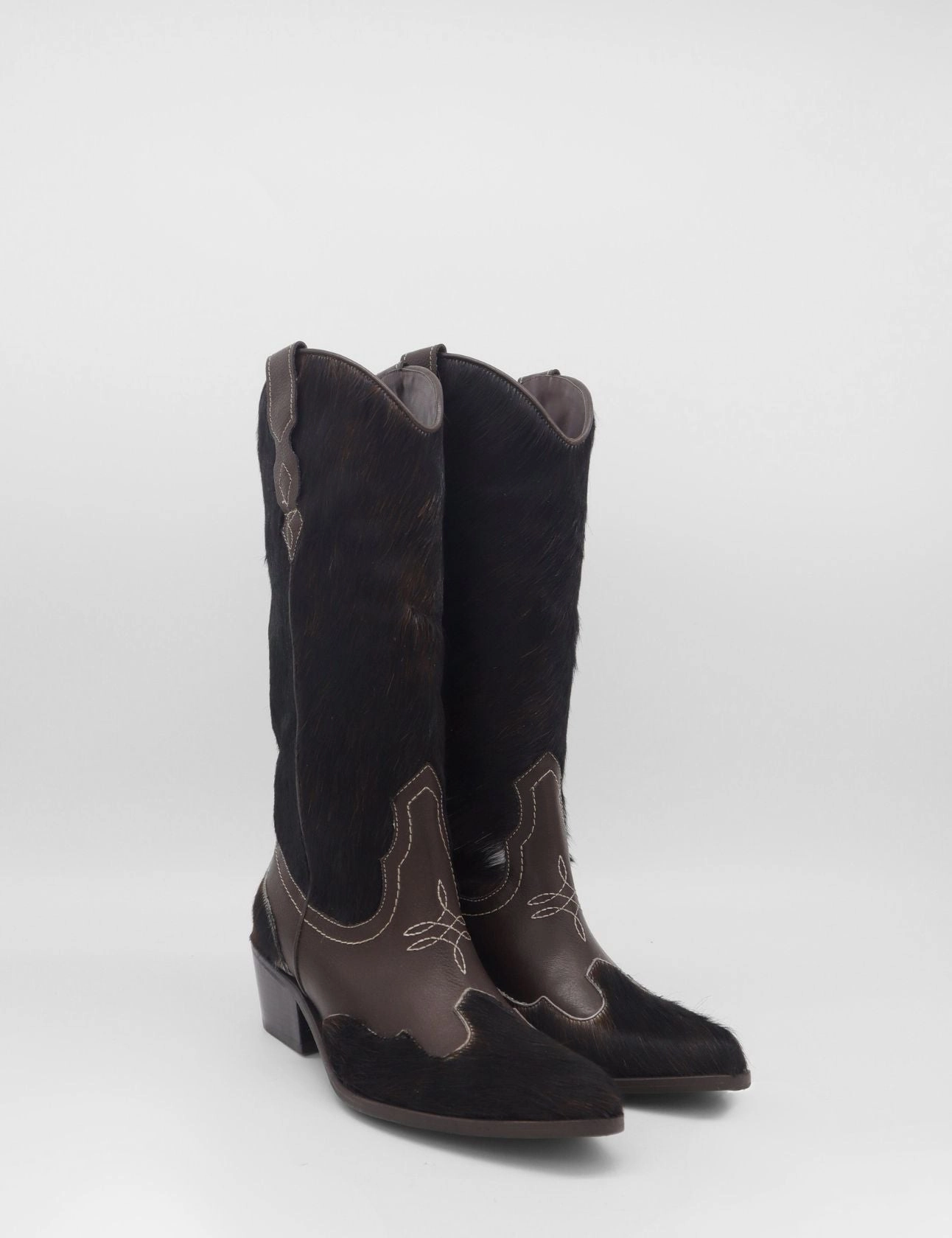 Levi Strauss Boots Nirvana western cowboy boots in brown cowhide leather womens shoes
