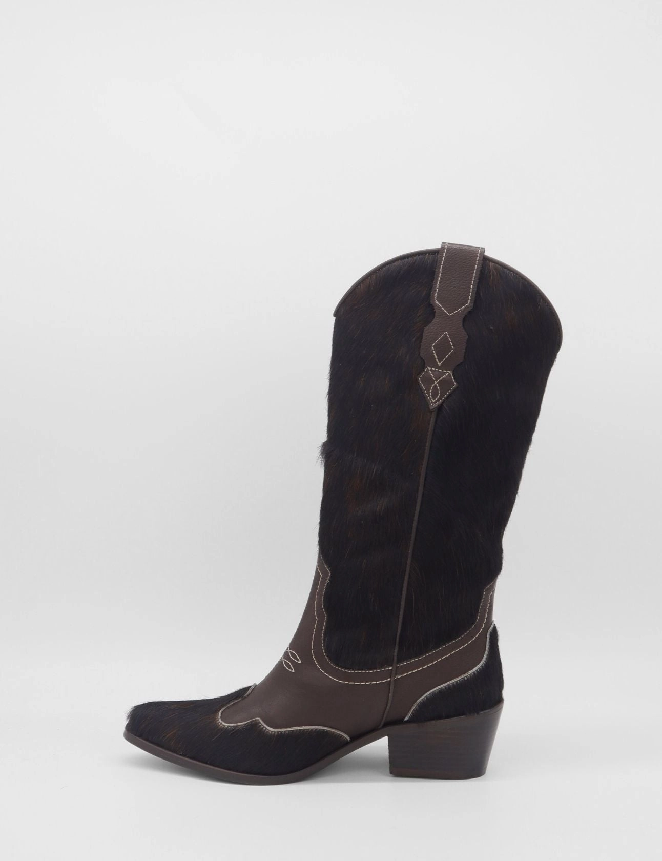 Nirvana western cowboy boots in brown cowhide leather womens shoes Sam Edelman Boots