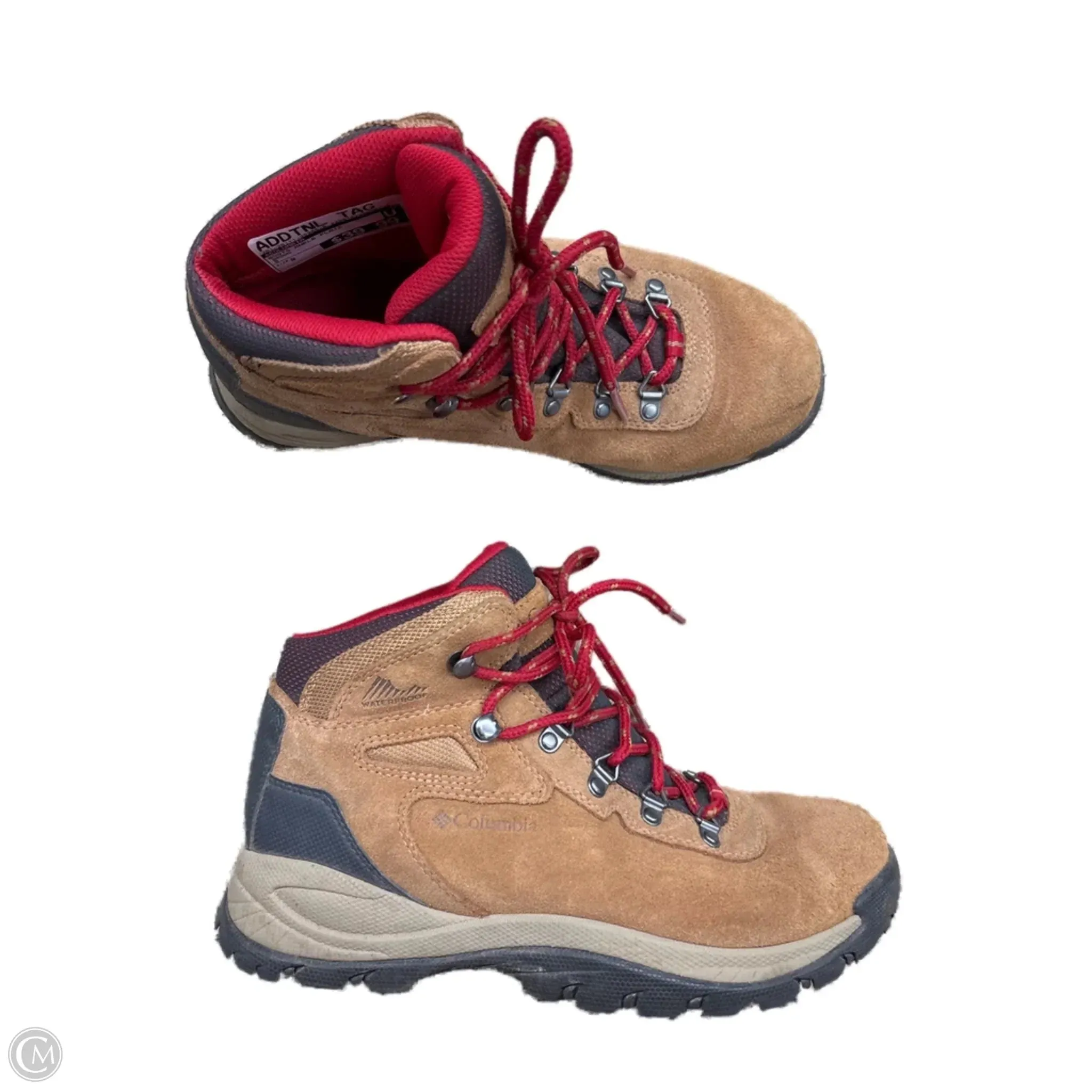 Glitter Ankle Boots Boots Ankle Flats By Columbia In Brown, Size: 9