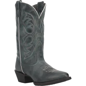 Laredo Ladies Billie Turquoise Round Toe Pull On Western Boots 51107 Water Resistant Snow Boots
